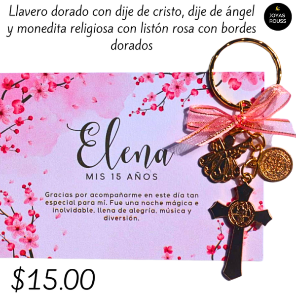 Llavero dorado