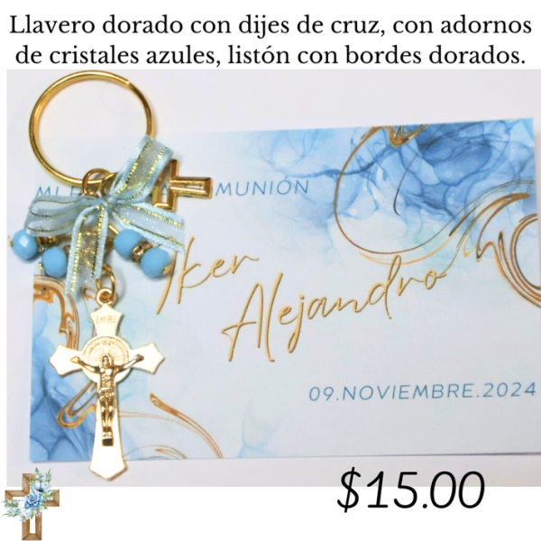 Llavero dorado