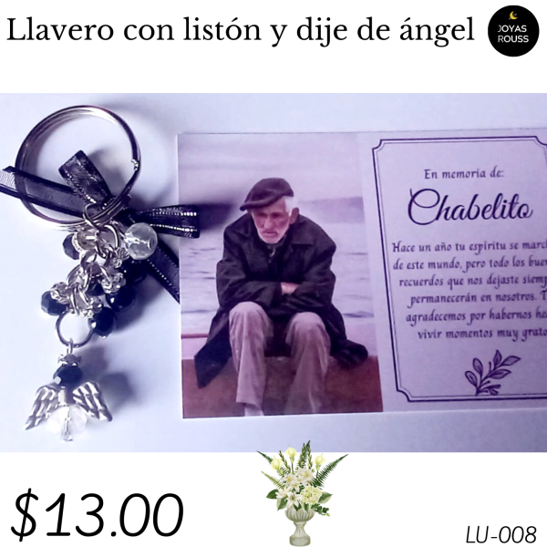 Llavero con listón