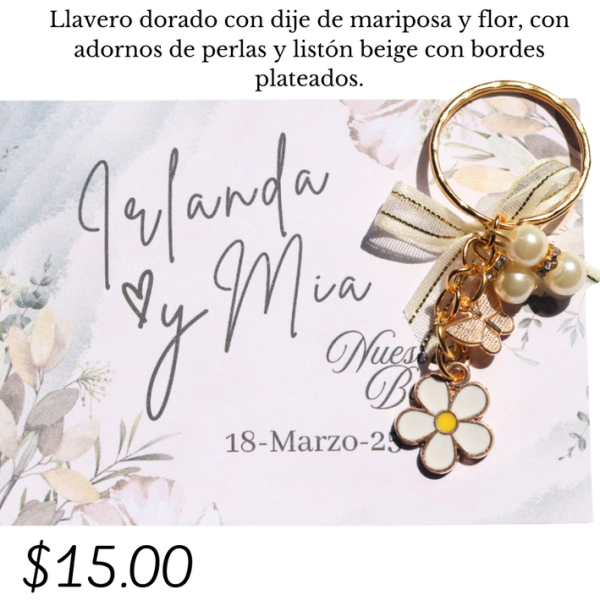 Llavero dorado