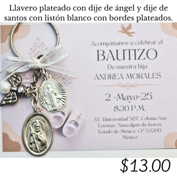 Llavero plateado