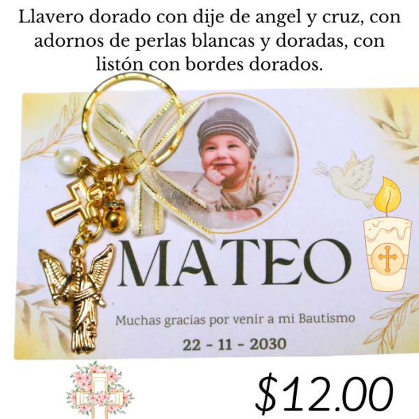 Llavero dorado