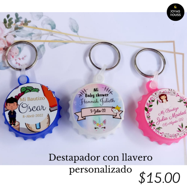 Destapador con llavero