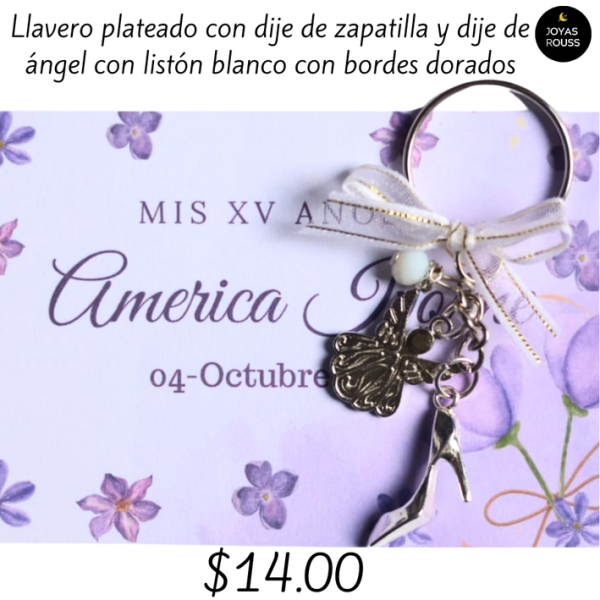 Llavero plateado