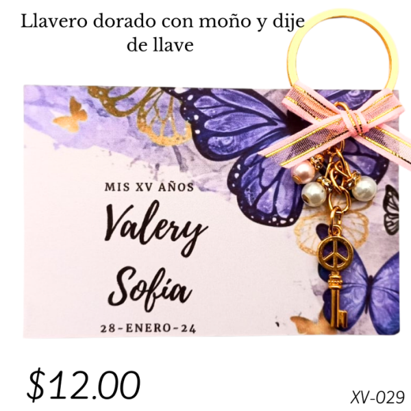 Llavero dorado