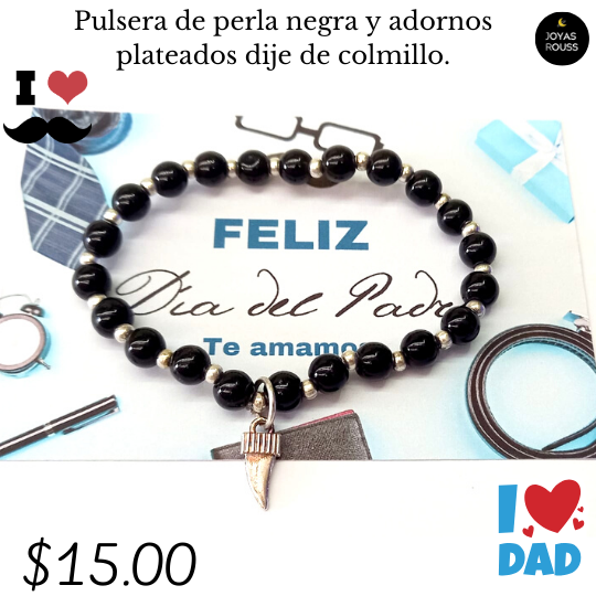 Pulsera de perla negra
