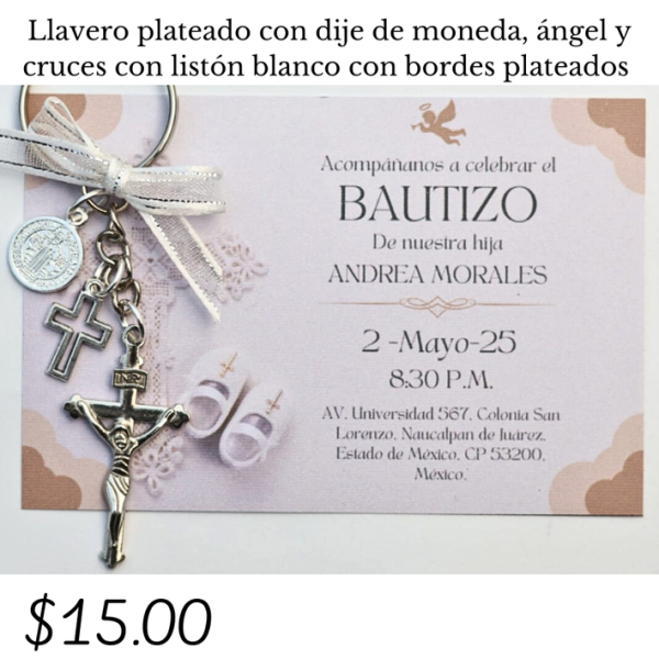 Llavero plateado