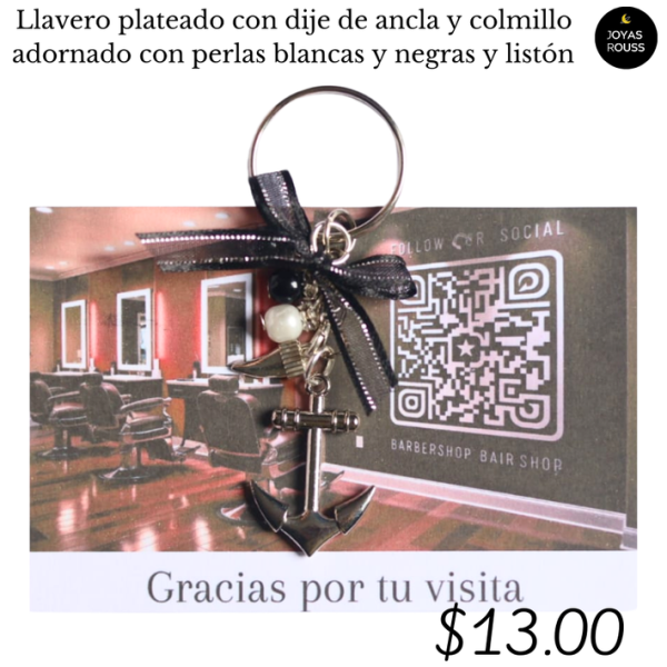 Llavero plateado