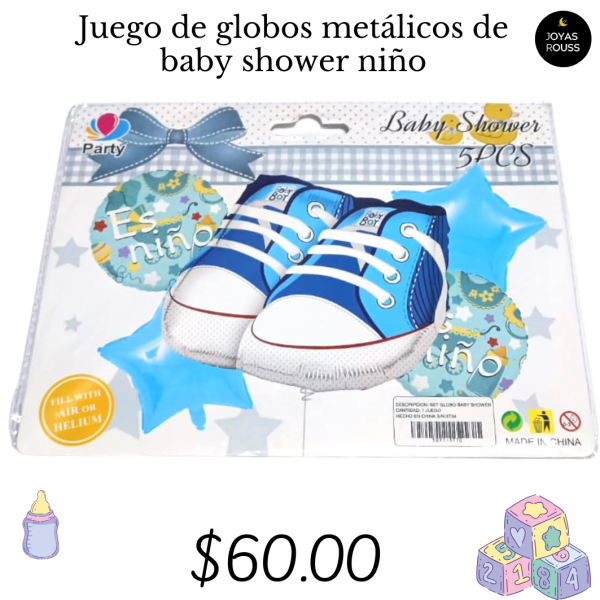 Juego de globos metálicos