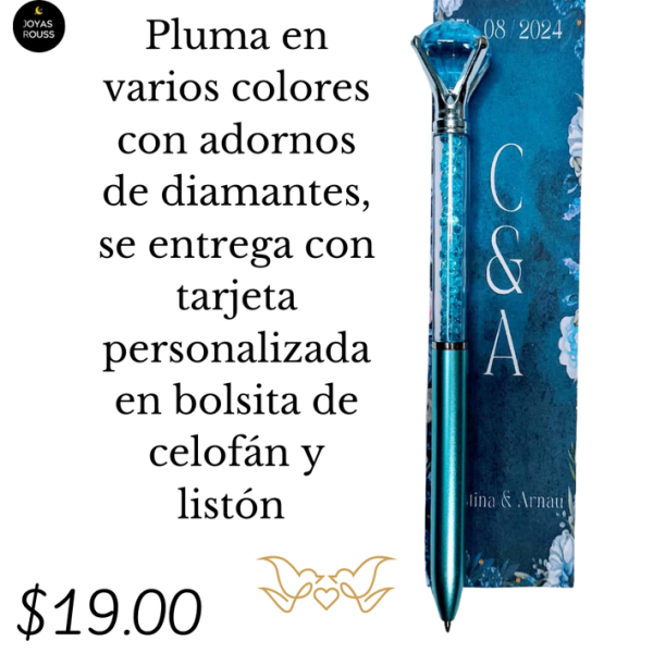Pluma en varios colores