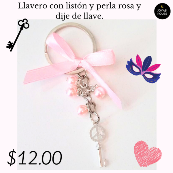 Llavero con listón