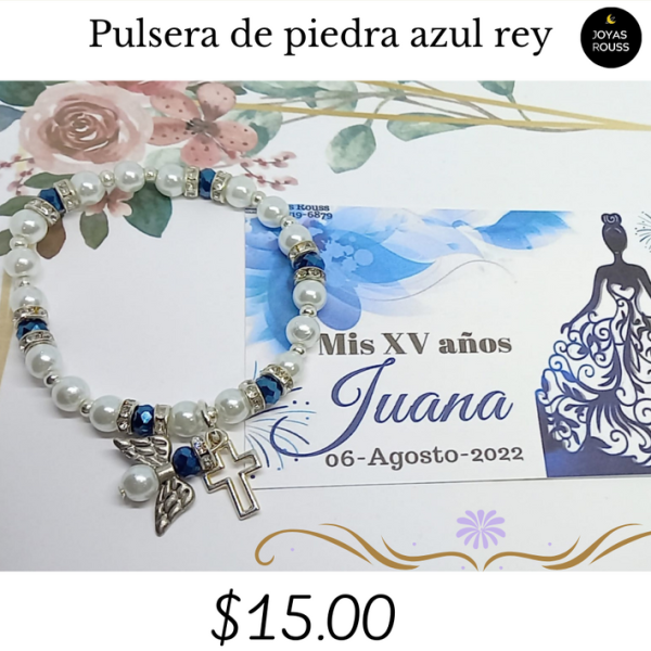 Pulsera de piedra azul