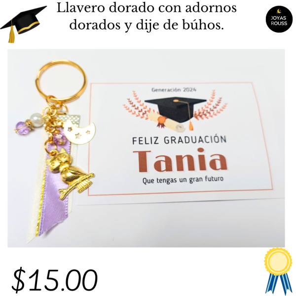 Llavero dorado
