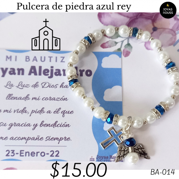 Pulsera de piedra azul