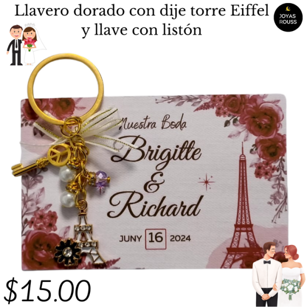 Llavero dorado