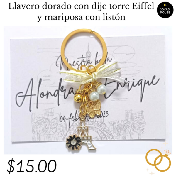 Llavero dorado