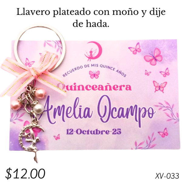 Llavero plateado