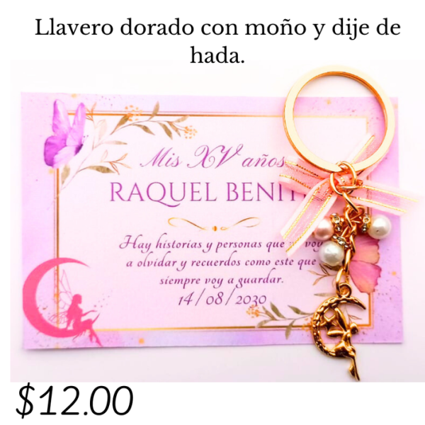 Llavero dorado