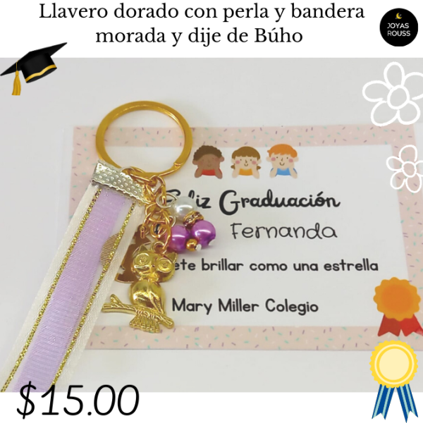 Llavero dorado