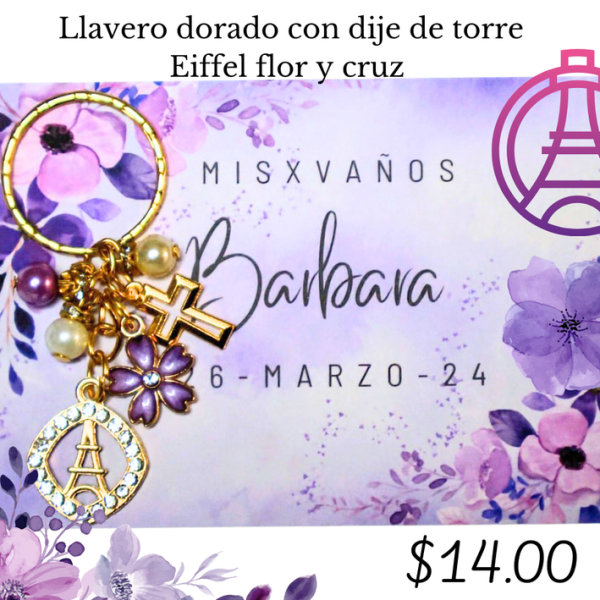 Llavero dorado