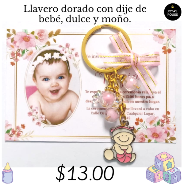 Llavero dorado