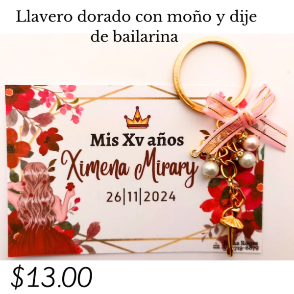 Llavero dorado