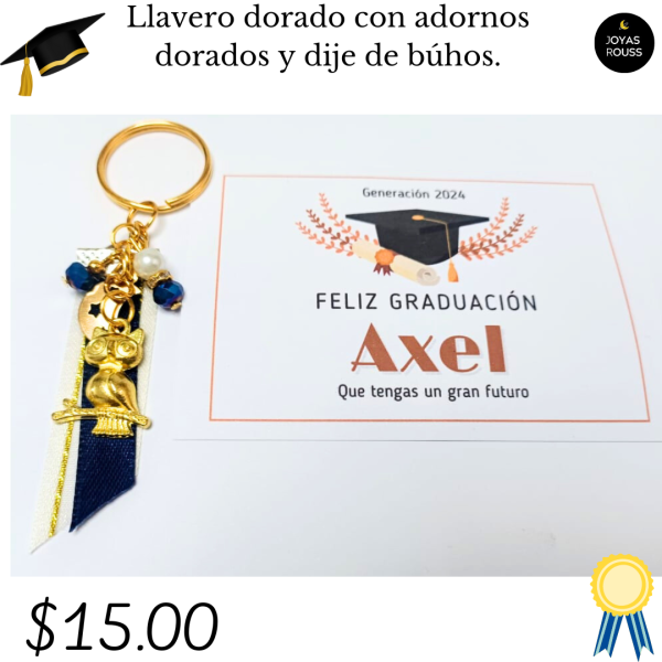 Llavero dorado