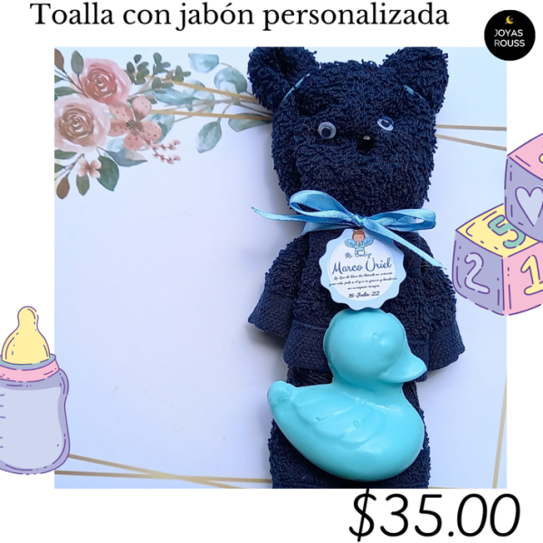 Toalla con jabón