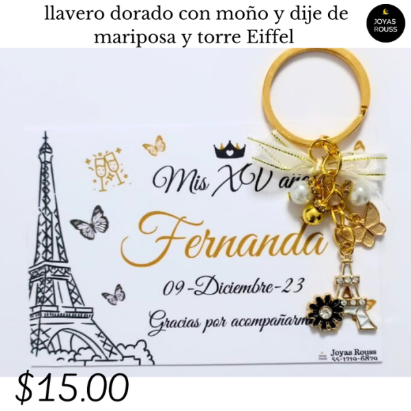 Llavero dorado
