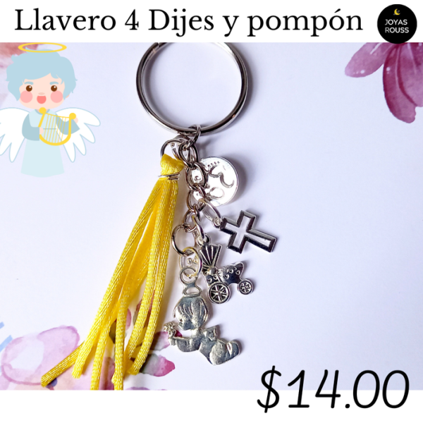 Llavero 4 dijes