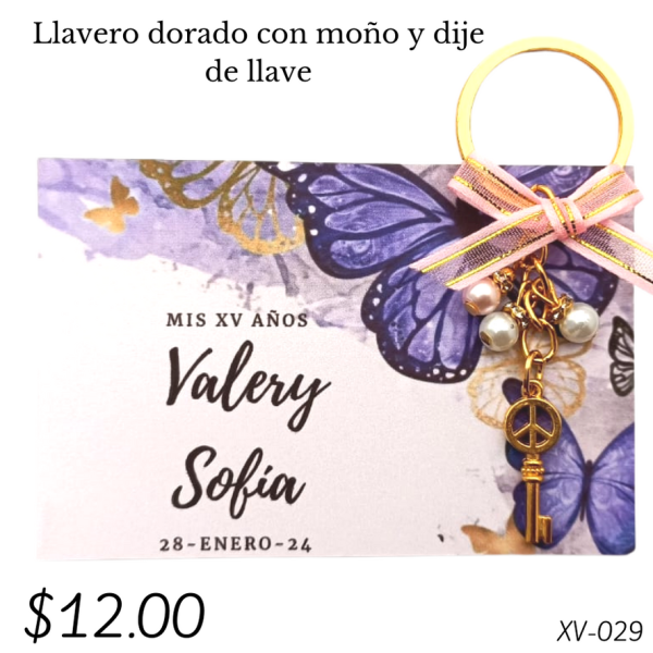 Llavero dorado