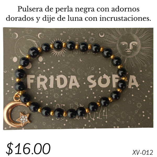 Pulsera de perla negra