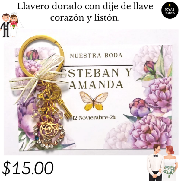 Llavero dorado