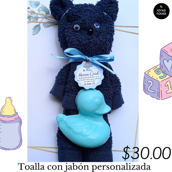 Toalla con jabón