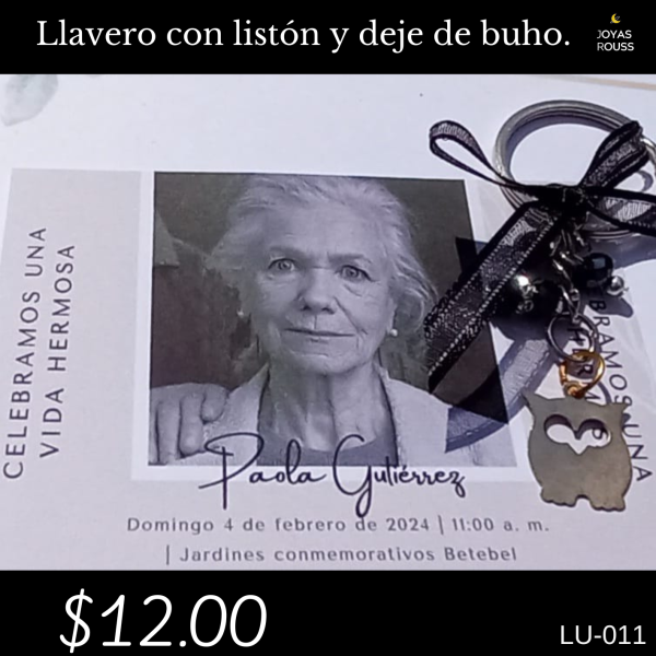 Llavero con listón