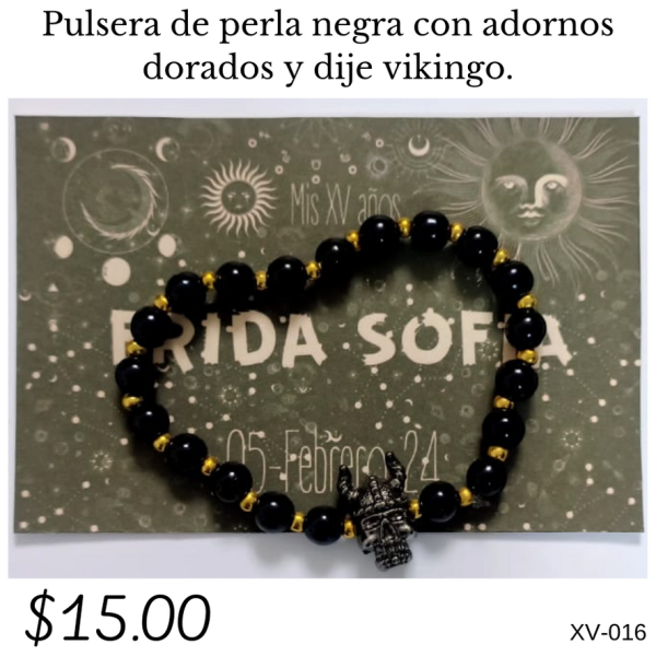 Pulsera de perla negra