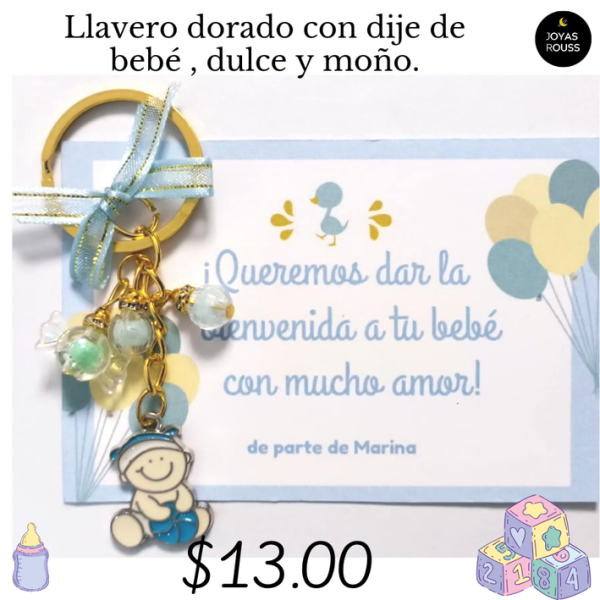 Llavero dorado