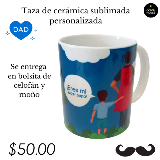 Taza de cerámica sublimada