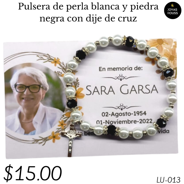 Pulsera de perla blanca