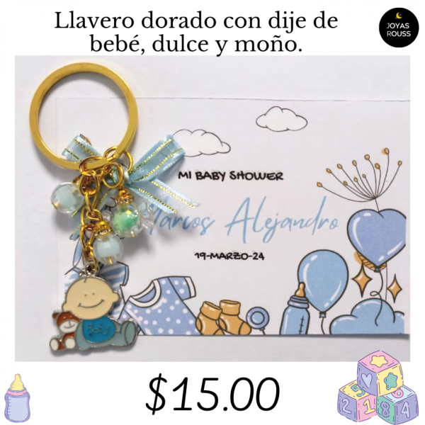 Llavero dorado